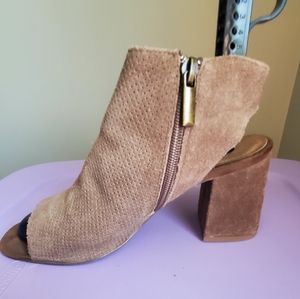 Women's open toe booties